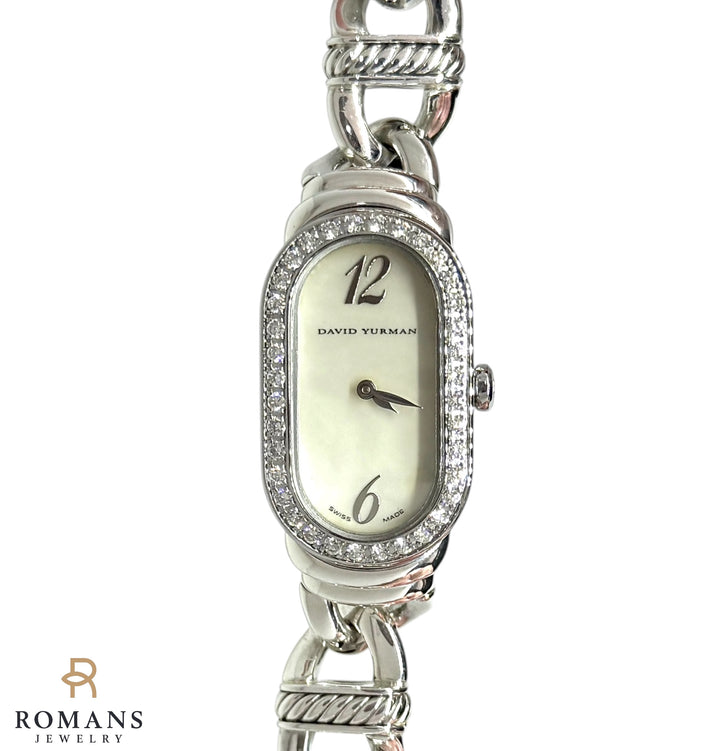 David Yurman Diamond Bezel Mother-of-Pearl Watch Ref. T408-MSS
