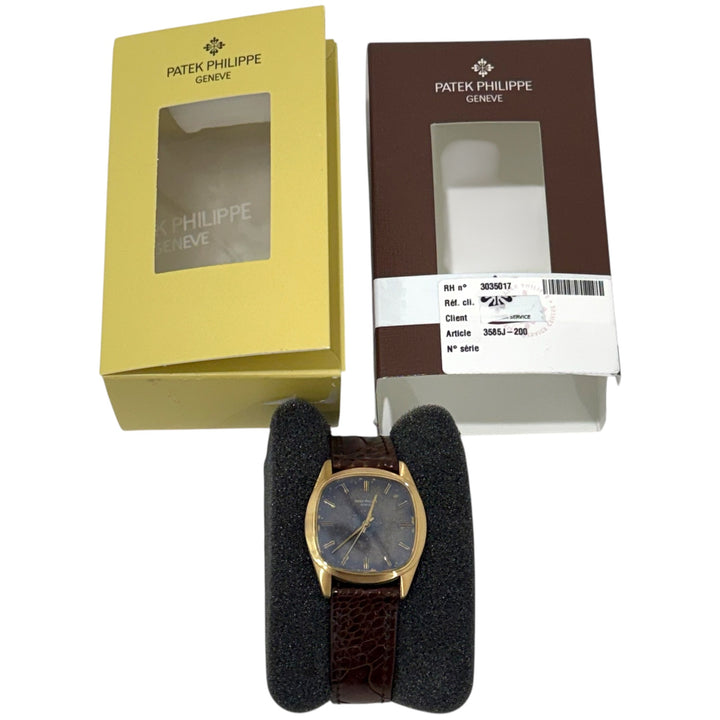Patek Philippe Golden Ellipse Jumbo 18K Yellow Gold Automatic Watch Ref. 3585J