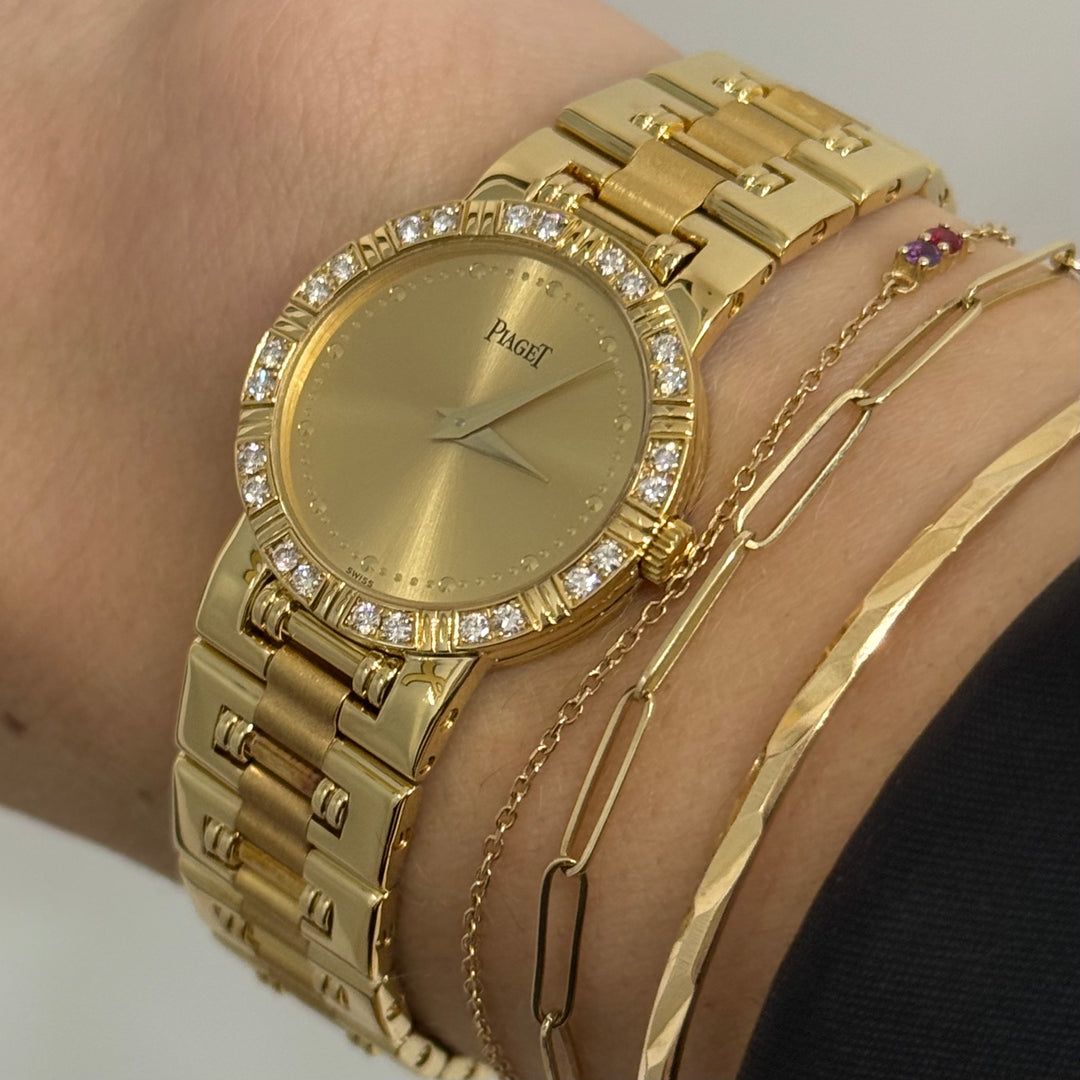 Piaget Dancer 18K Solid Yellow Gold Diamond Watch Ref. 80564K81