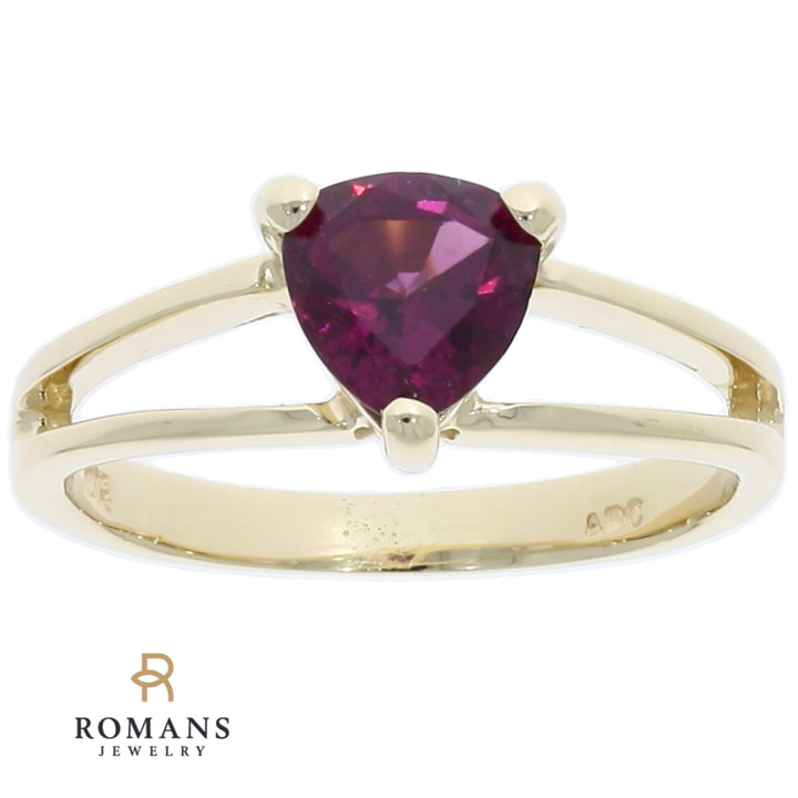 Pink Tourmaline Ring 14K Yellow Gold .71 CT