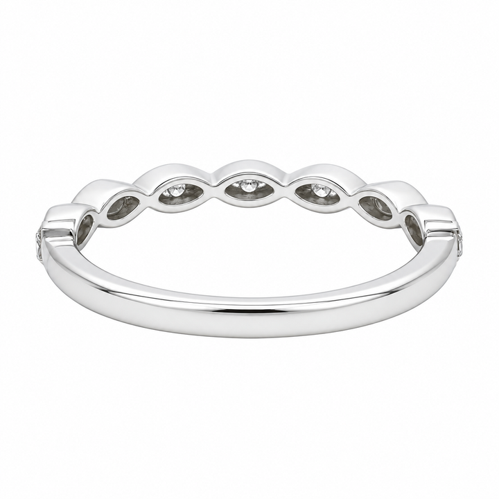 Antique-Inspired Milgrain Diamond Ring Platinum .17CTW