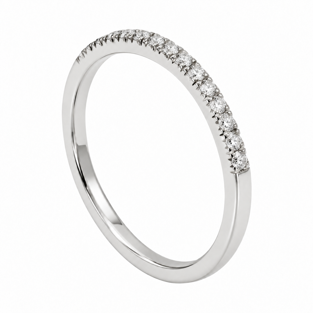 Classic Diamond Stacking Band 14K White Gold .25CTW