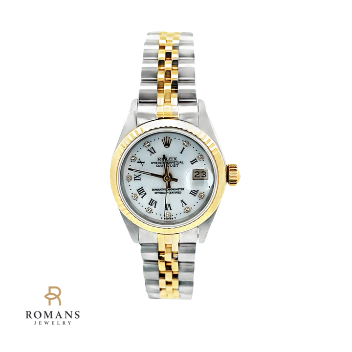 Rolex Oyster Perpetual Datejust Watch 18K Yellow & Stainless Steel 26MM