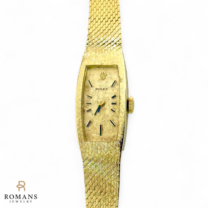 Rolex Vintage Cocktail Dress Watch 14K Yellow Gold