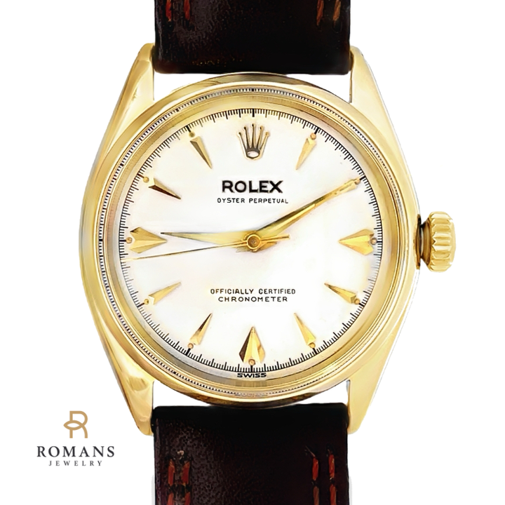 Rolex Watch Oyster Perpetual 14KY 6584 C.1950 34MM