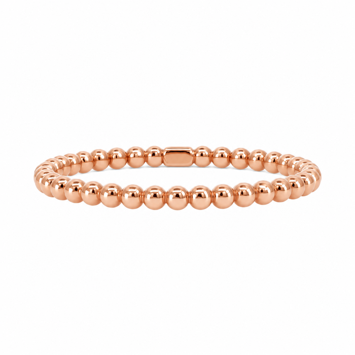 Beaded Stackable Band 10K Rose Gold 1.75MM