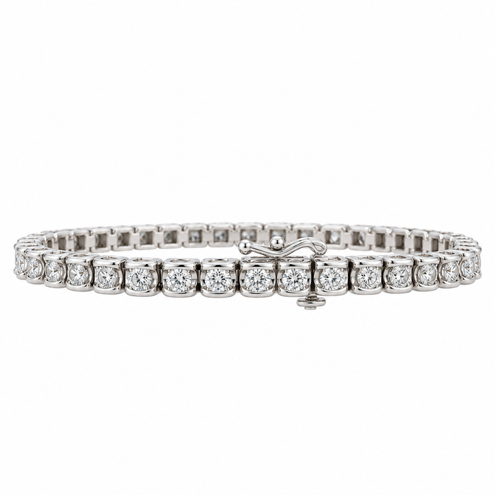 Diamond Tennis Bracelet 14K White Gold 1.06CTW