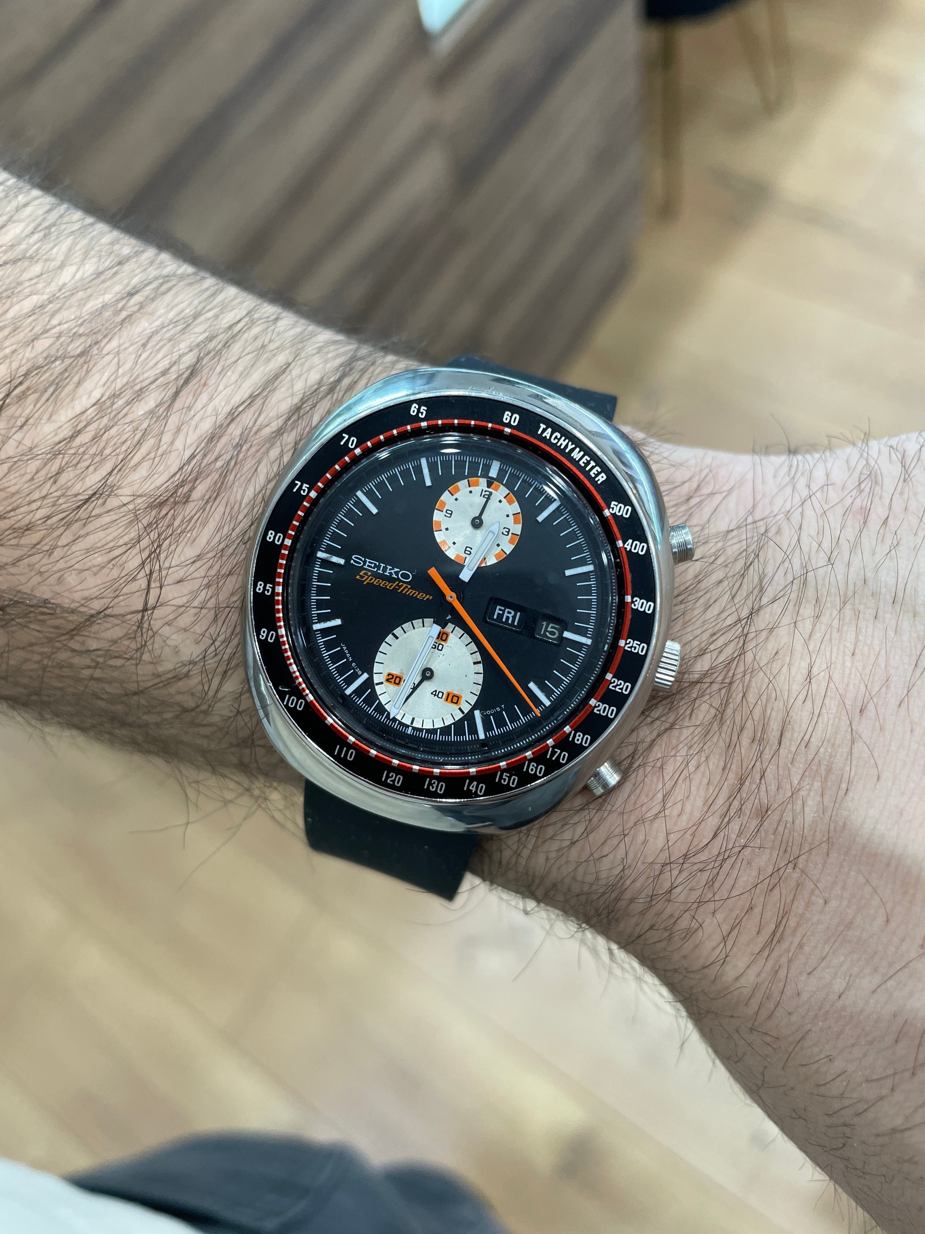 Seiko Speed-Timer Yachtman UFO 1970's Watch Stainless Steel 43.5MM