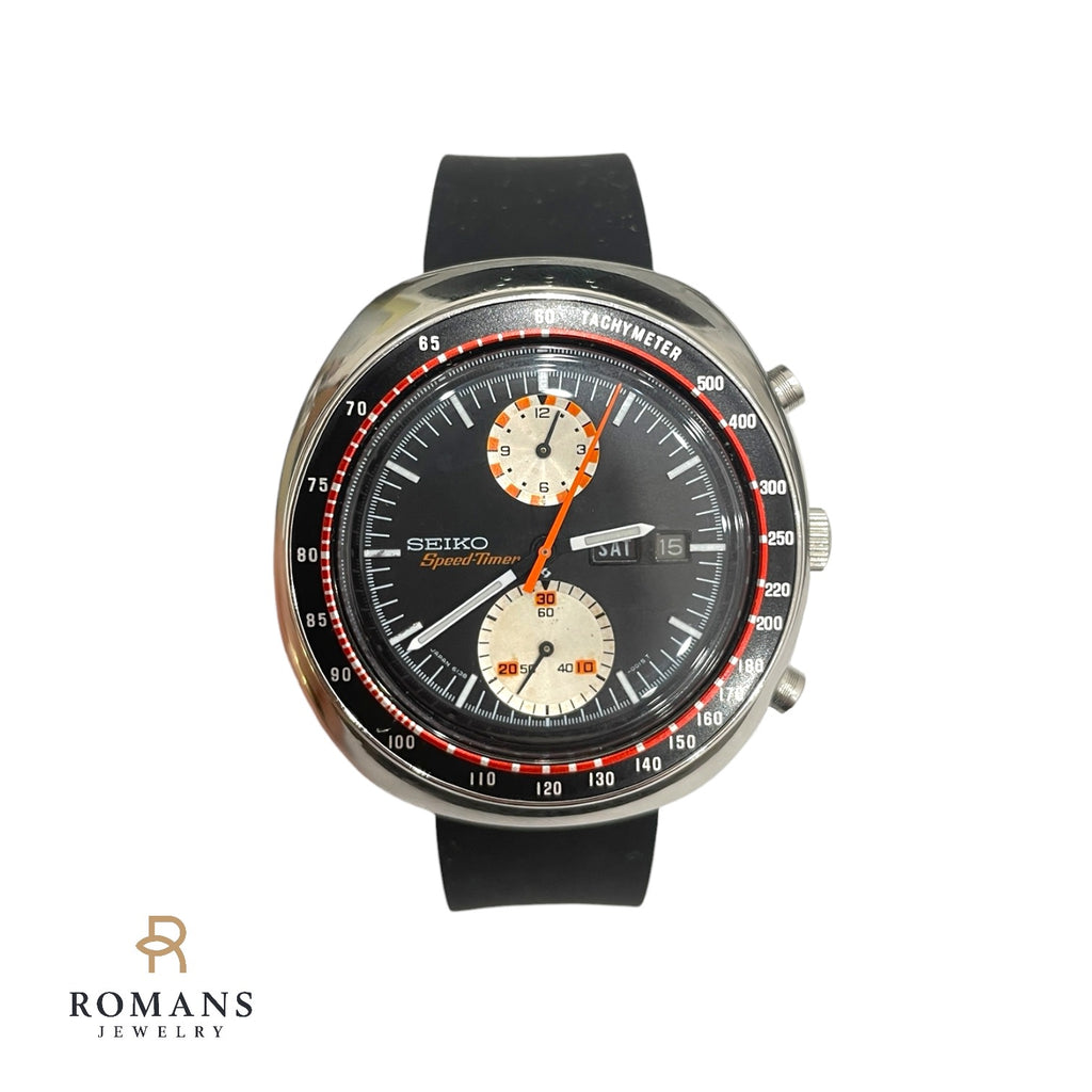 Seiko Speed-Timer Yachtman UFO 1970's Watch Stainless Steel 43.5MM