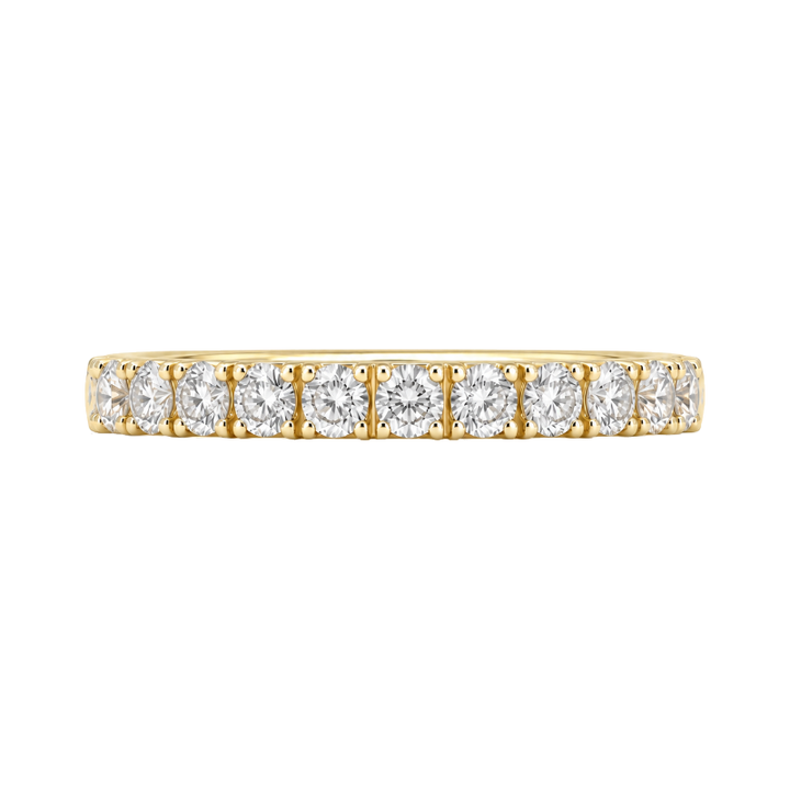 Simple Natural Diamond Band 14K Yellow Gold .76CTW