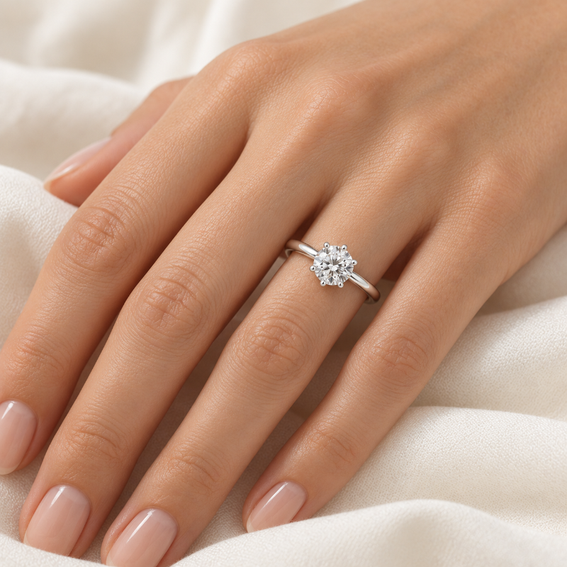 Old European Cut Diamond Ring