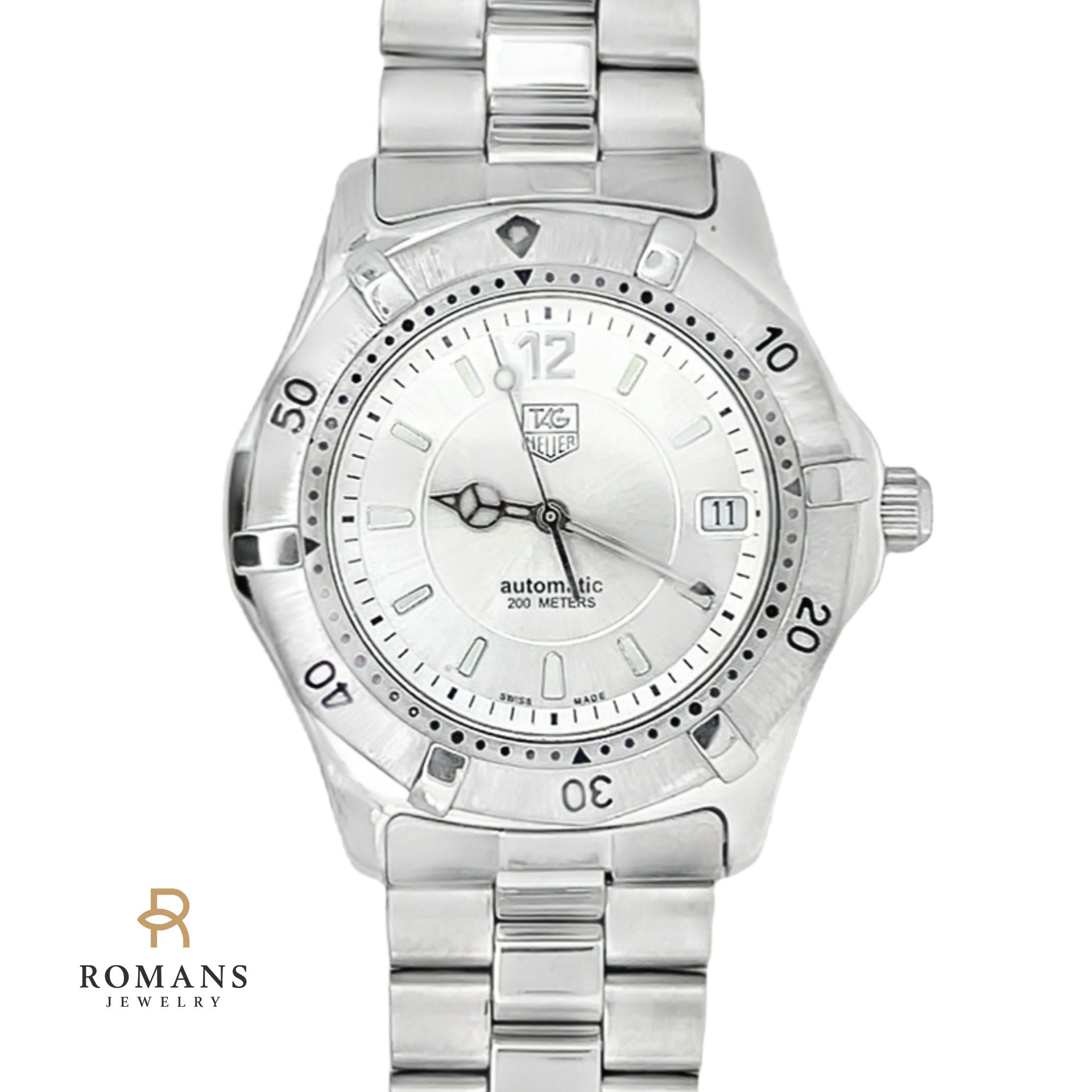 Tag Heuer Automatic Mens Watch Steel 2000 WK2116 – Romans Jewelry