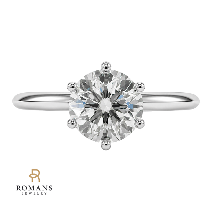 Tiffany &amp; Co Diamond Solitaire Engagement Ring .81CT Platinum