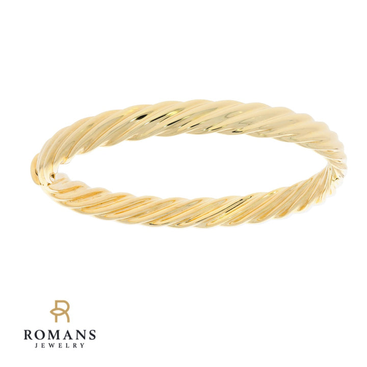 Twisted Bangle Bracelet 14K Yellow Gold