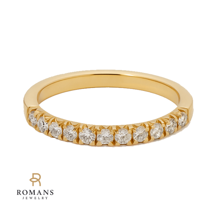 Classic Diamond Wedding Band 14K Yellow Gold .24CTW