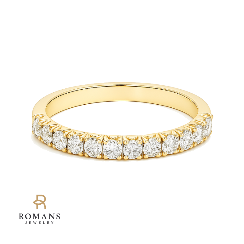 Micro-Pavé Diamond Band 14K Yellow Gold .34CTW