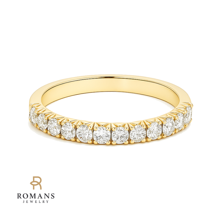 Micro-Pavé Diamond Band 14K Yellow Gold .34CTW