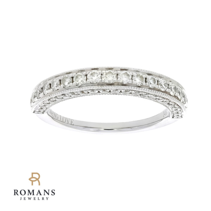 Vera Wang Diamond Wedding Band 14K White Gold