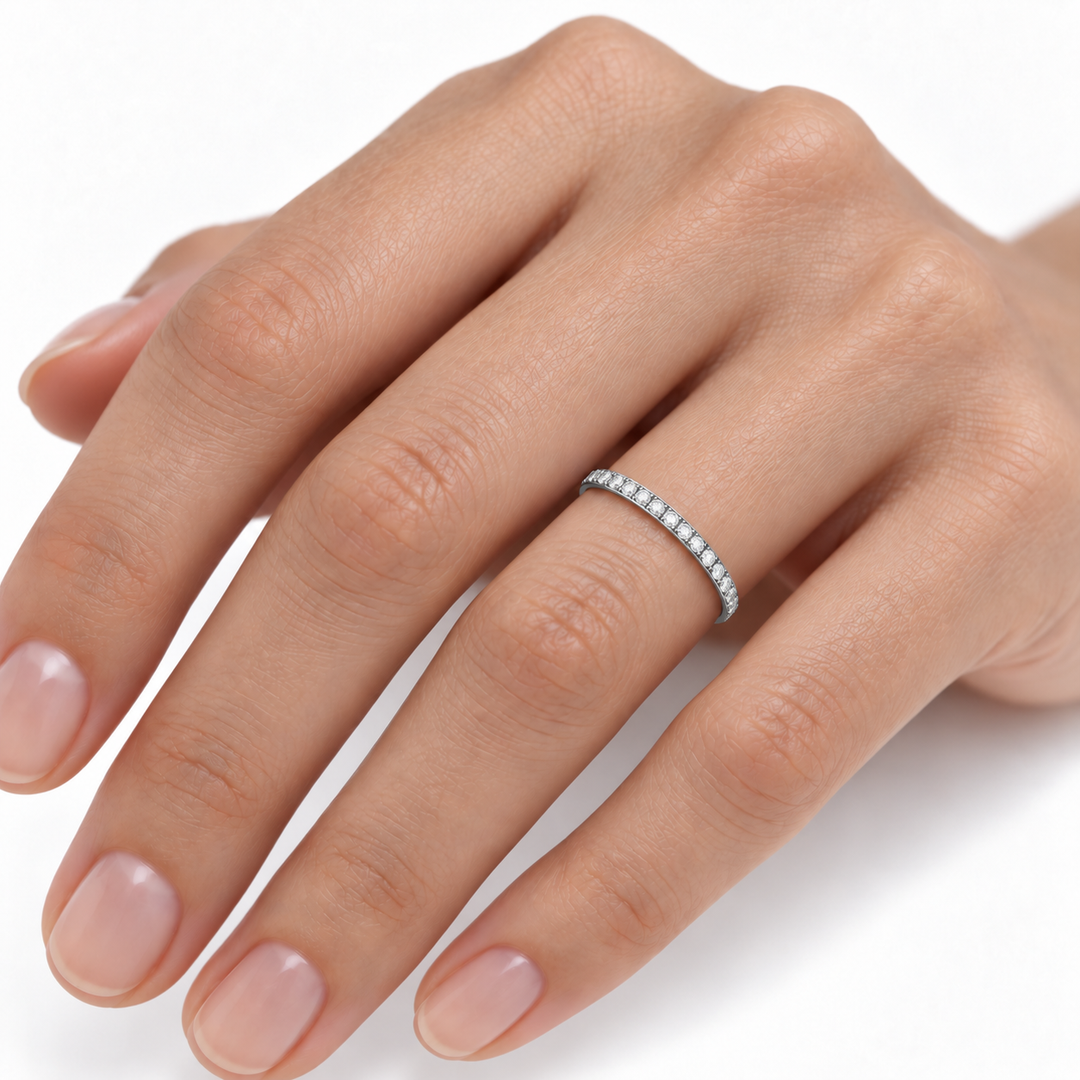 Vintage Diamond Eternity Band Platinum .38CT