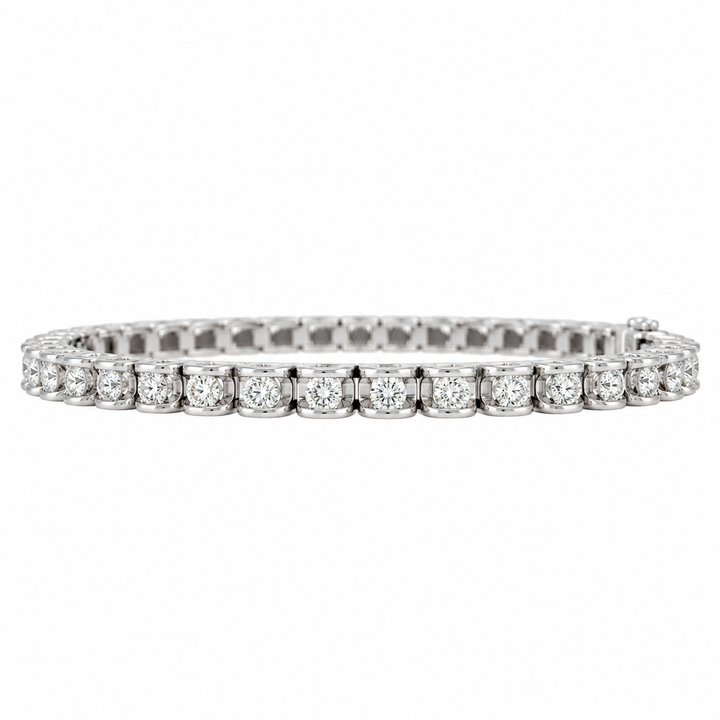 Diamond Tennis Bracelet 14K White Gold 1.06CTW