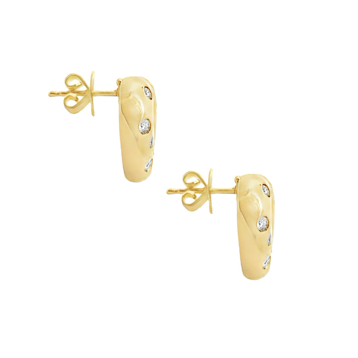 Chopard Heart Diamond Earrings 18K Yellow Gold