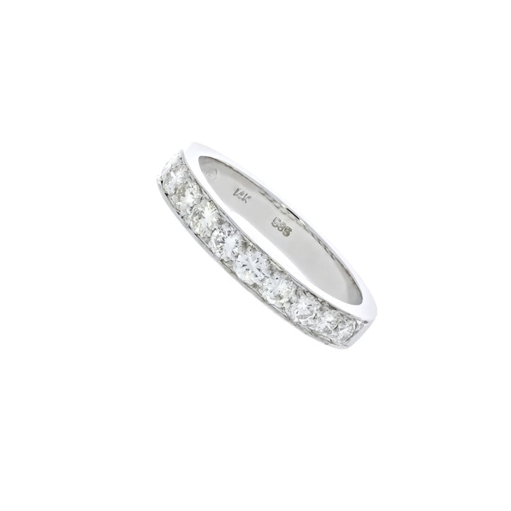 Diamond Stackable Band 14K White Gold 0.77CTW