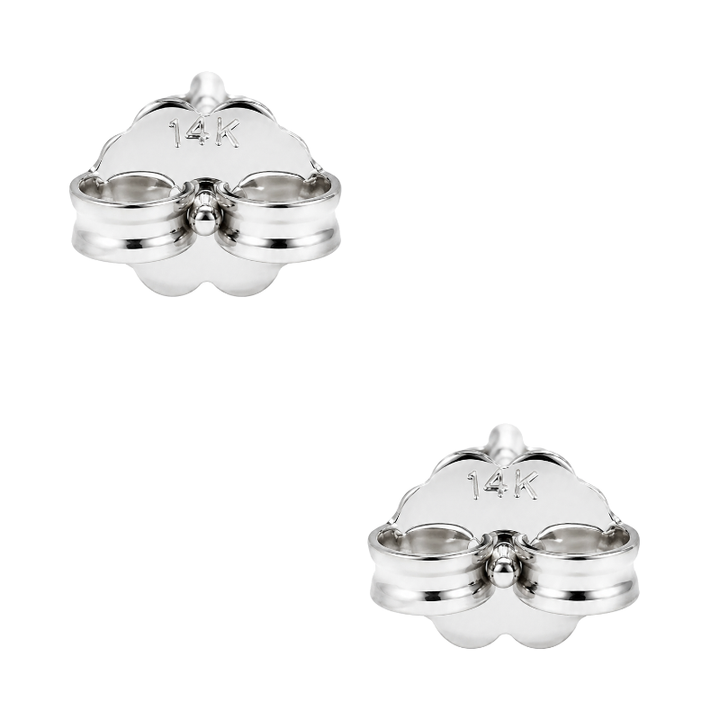 Round Diamond Stud Earrings 0.80CTW 14K White Gold