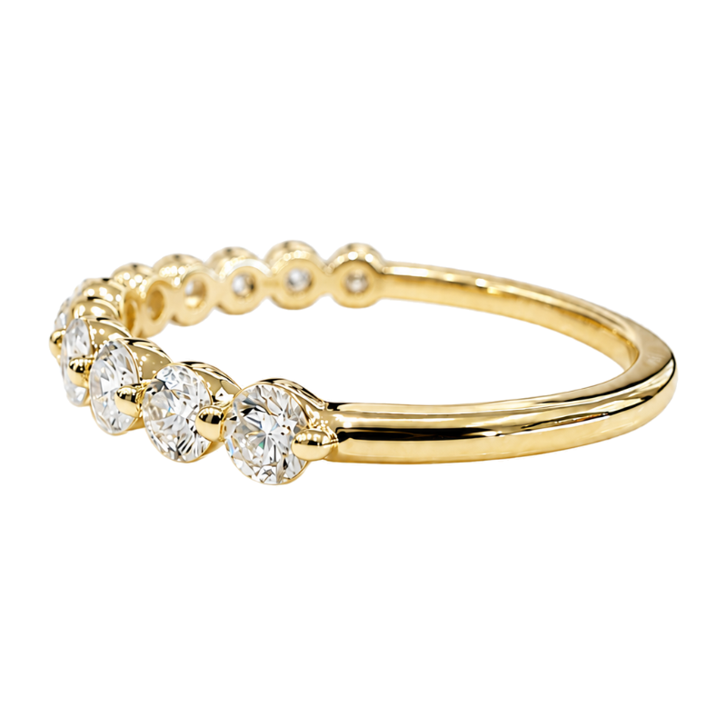 Shared Prong Diamond Band 0.80CTW 14K Yellow Gold
