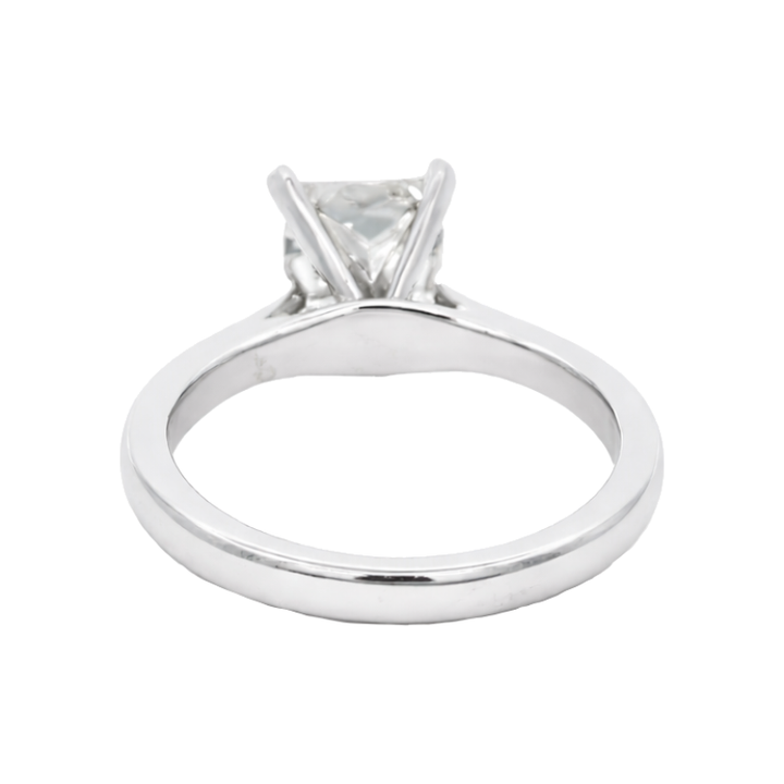 Ascend Solitaire 2CT Princess Natural Diamond 14K White Gold