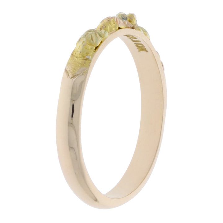 Black Hills Floral Band 10K Gold