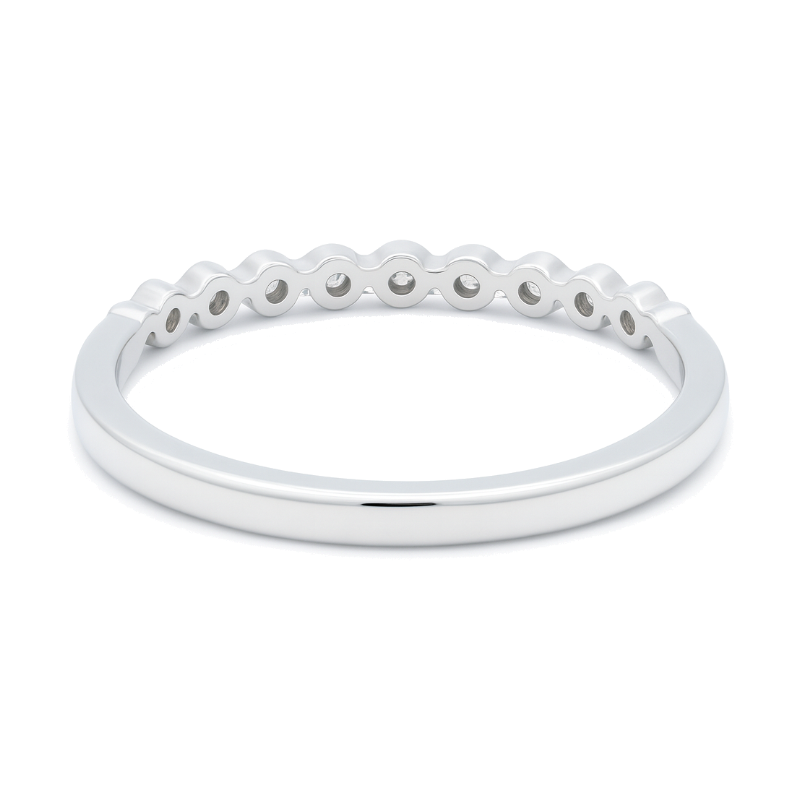 Low-Profile Diamond Shared Prong Ring 14K White Gold .25CTW