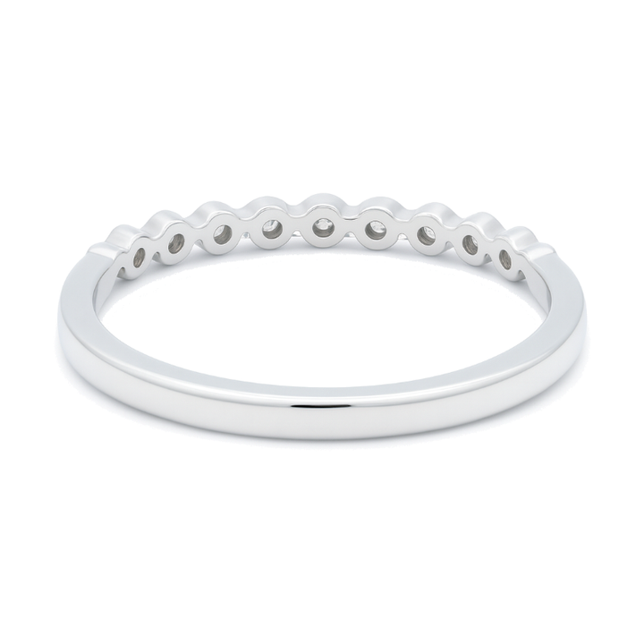 Low-Profile Diamond Shared Prong Ring 14K White Gold .25CTW