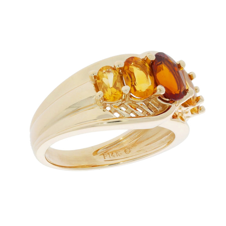 Citrine Ring 14K Yellow Gold 1.94 CTW