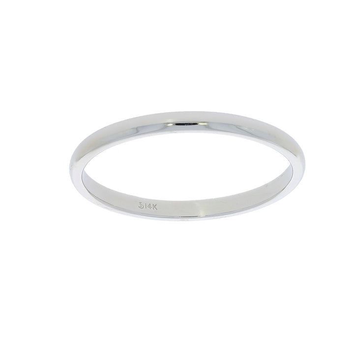Classic Wedding 2MM Band 14K White Gold