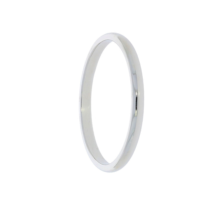 Classic Wedding 2MM Band 14K White Gold