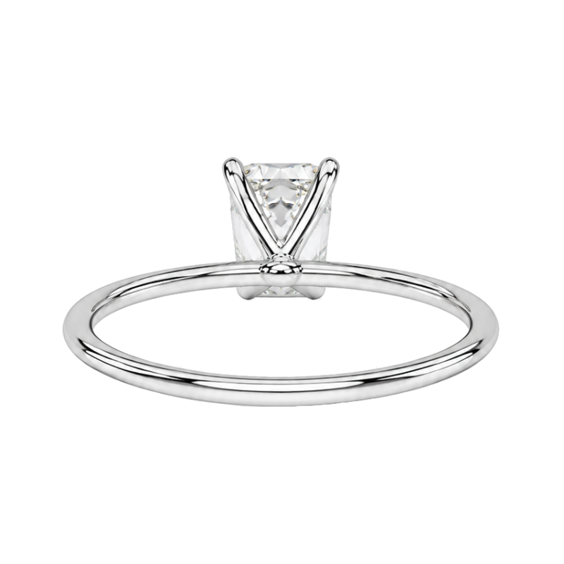 Isleana Emerald Cut Lab Diamond Ring 2CT 14K White Gold Solitaire