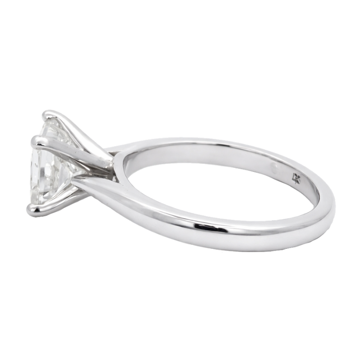 Ascend Solitaire 2CT Princess Natural Diamond 14K White Gold