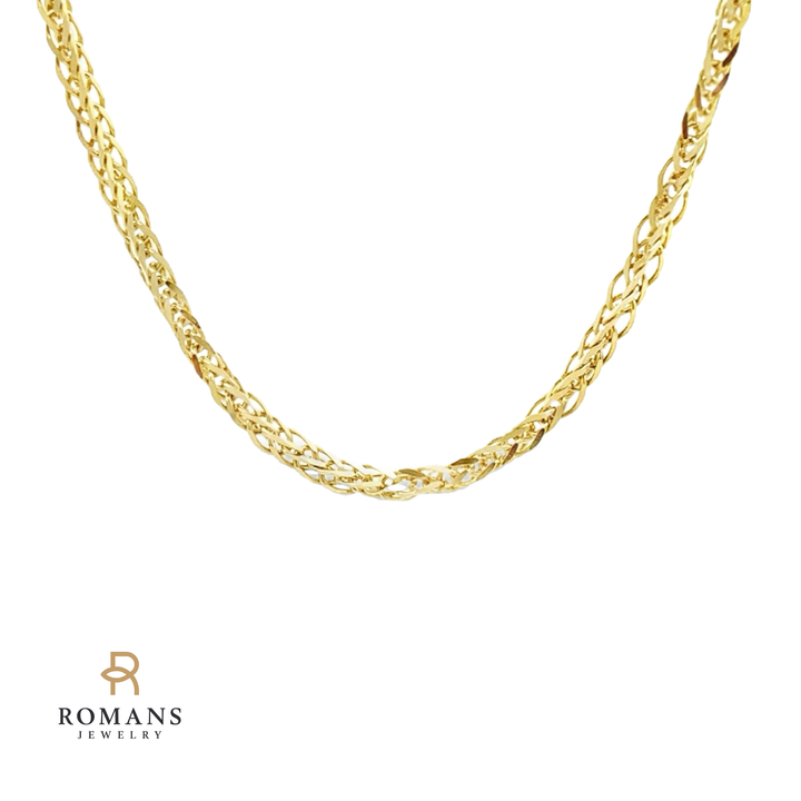 Foxtail Chain 25 1/2" 2.5mm 14K Yellow Gold