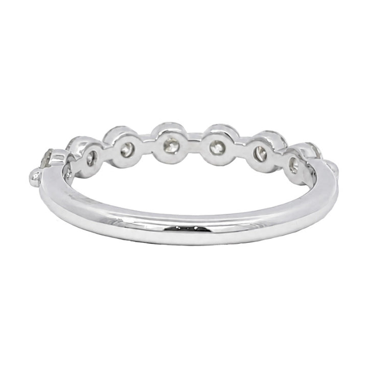 Shared Prong Diamond Band 18K White Gold .70CTW
