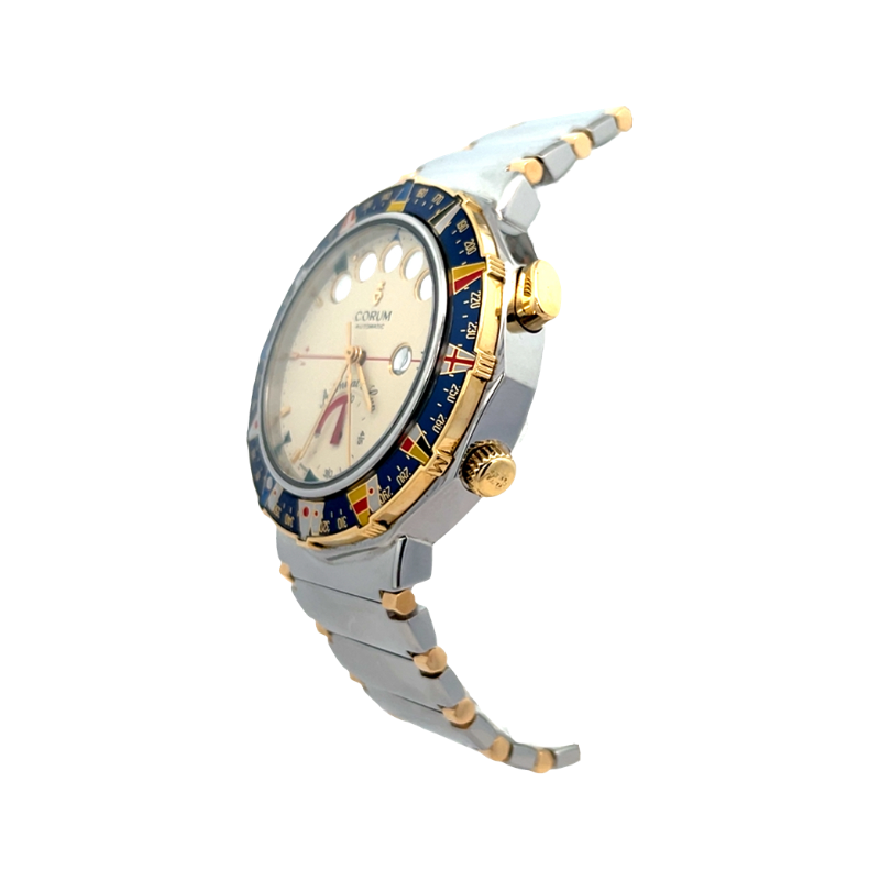 Corum Admirals Cup Regatta Timer Watch Stainless Steel & 18K Yellow Gold