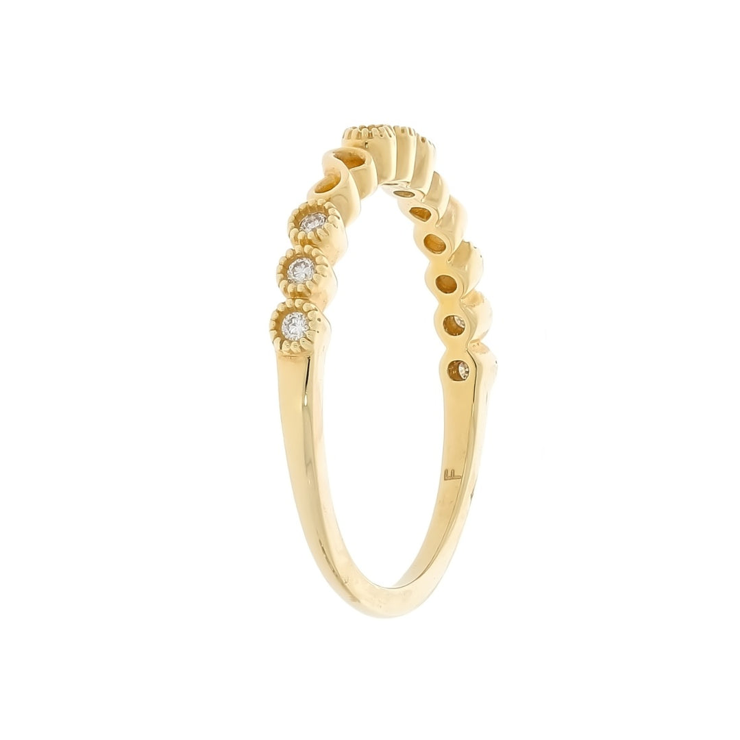 Diamond Bezel Infinity Band 14K Yellow Gold .10 CTW