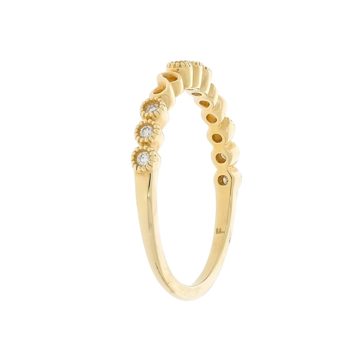 Diamond Bezel Infinity Band 14K Yellow Gold .10 CTW
