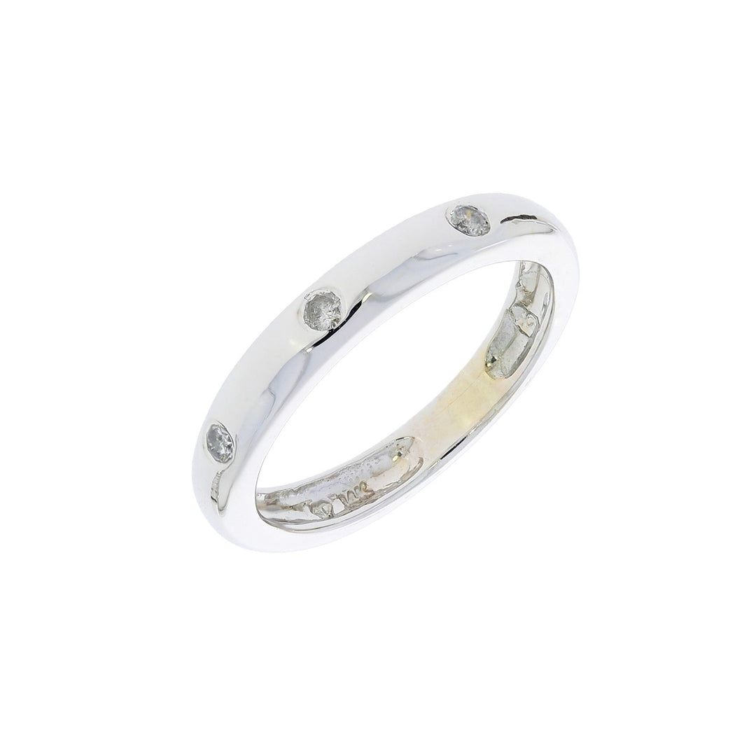Diamond Band 14K White Gold .12 CTW