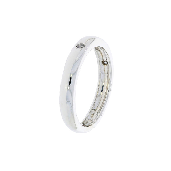 Diamond Band 14K White Gold .12 CTW
