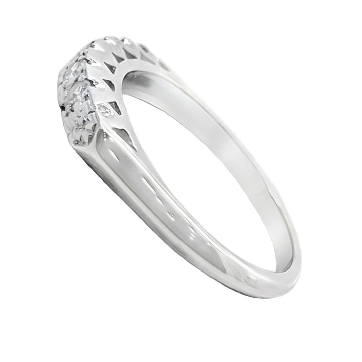 Vintage Diamond Band 14K White Gold .15 CTW