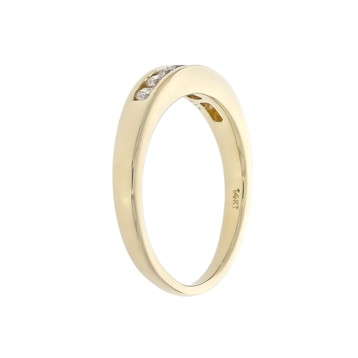 Diamond Channel Band 14K Yellow Gold .32 CTW