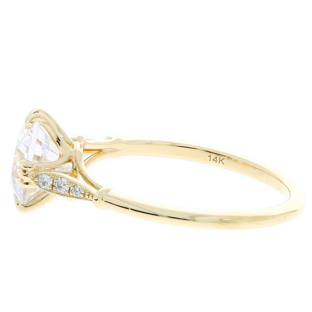 Diamond Engagement Setting 14K Yellow Gold