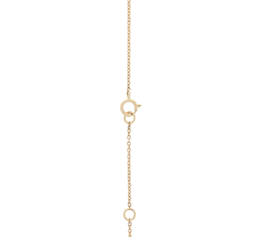 Raw Salt Pepper Diamond Necklace 14K Yellow Gold .67CT