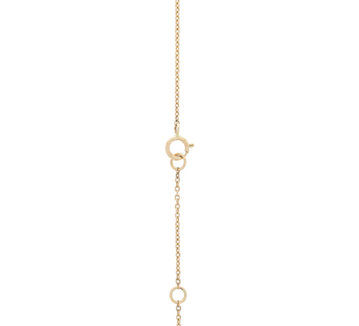 Raw Salt Pepper Diamond Necklace 14K Yellow Gold .67CT