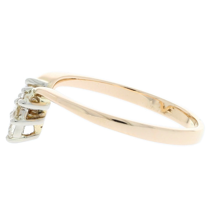 Chevron Diamond Band 14K Two Tone .17 CTW